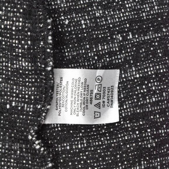 Loft Women's Size 2XSP Sweater Dress Gray Knee Length Casual Polyester Striped - Picture 8 of 8